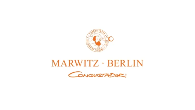 Logo mit dem Schriftzug "Marwitz - Berlin" in Orange und einer stilisierten Illustration.